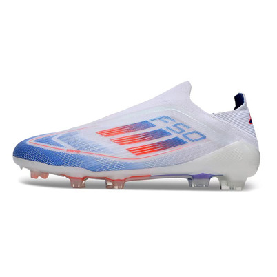 Chuteira Campo Adidas F50 LL FG Branca, Azul e Vermelha 