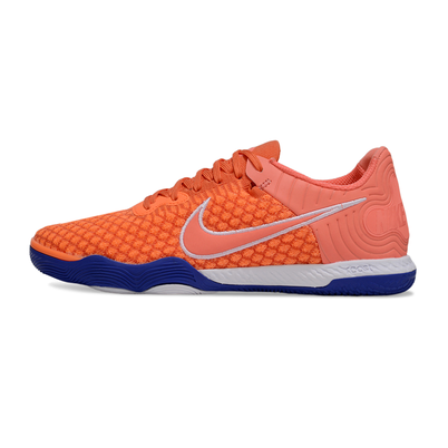 Chuteira Futsal Nike React Gato IC Laranja e Azul