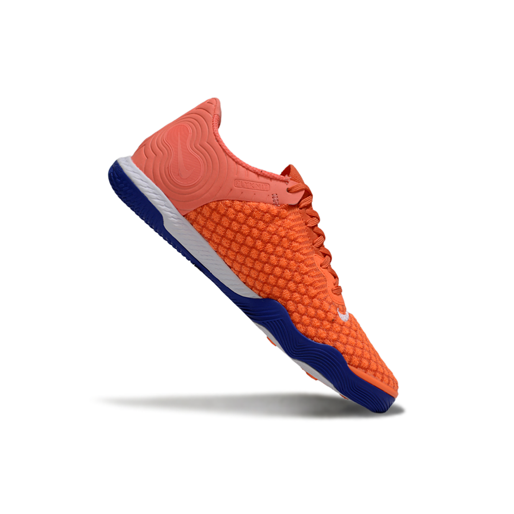 Chuteira Futsal Nike React Gato IC Laranja e Azul