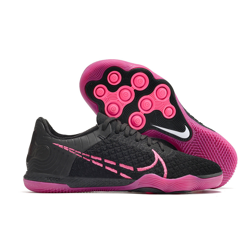 Chuteira Futsal Nike React Gato IC Preto e Rosa