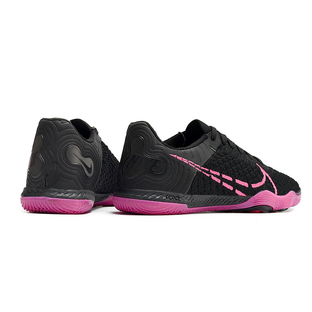 Chuteira Futsal Nike React Gato IC Preto e Rosa