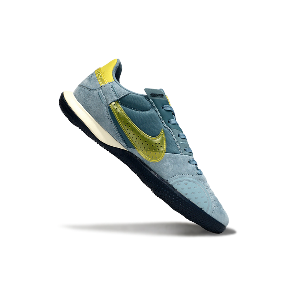 Chuteira Futsal Nike StreetGato IC Azul e Amarelo