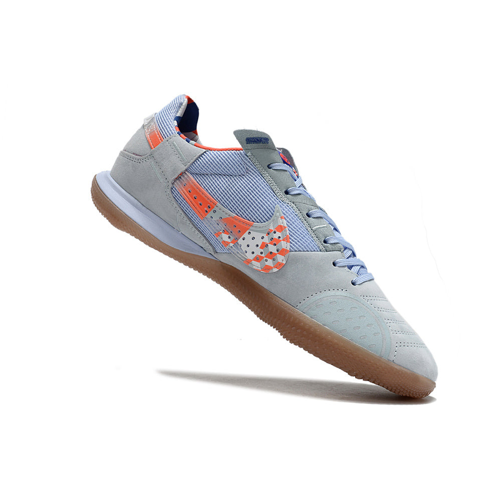 Chuteira Futsal Nike StreetGato IC Azul e Laranja