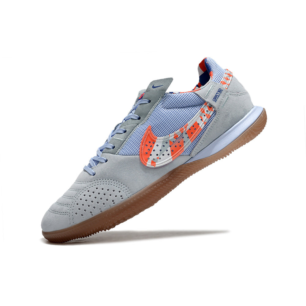 Chuteira Futsal Nike StreetGato IC Azul e Laranja