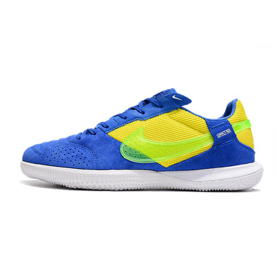 Chuteira Futsal Nike StreetGato IC Azul, Amarelo e Branco