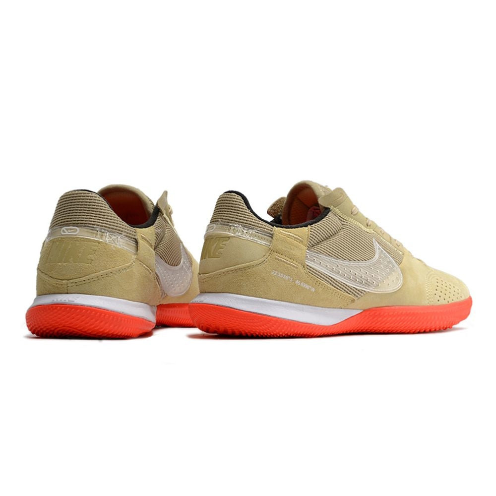 Chuteira Futsal Nike StreetGato IC Bege e Laranja