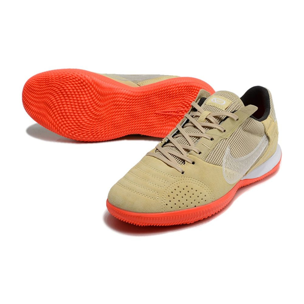 Chuteira Futsal Nike StreetGato IC Bege e Laranja