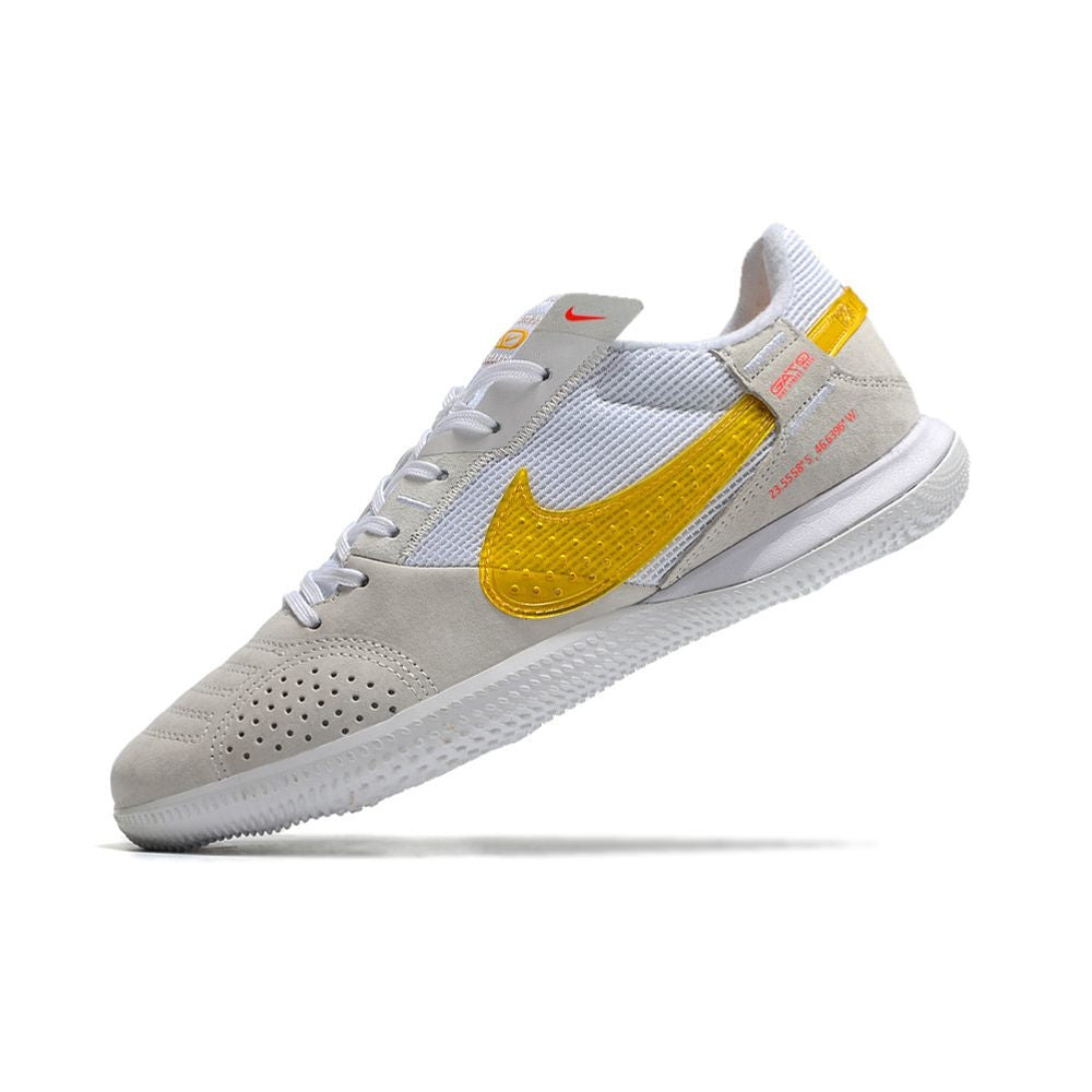 Chuteira Futsal Nike StreetGato IC Branca e Amarela
