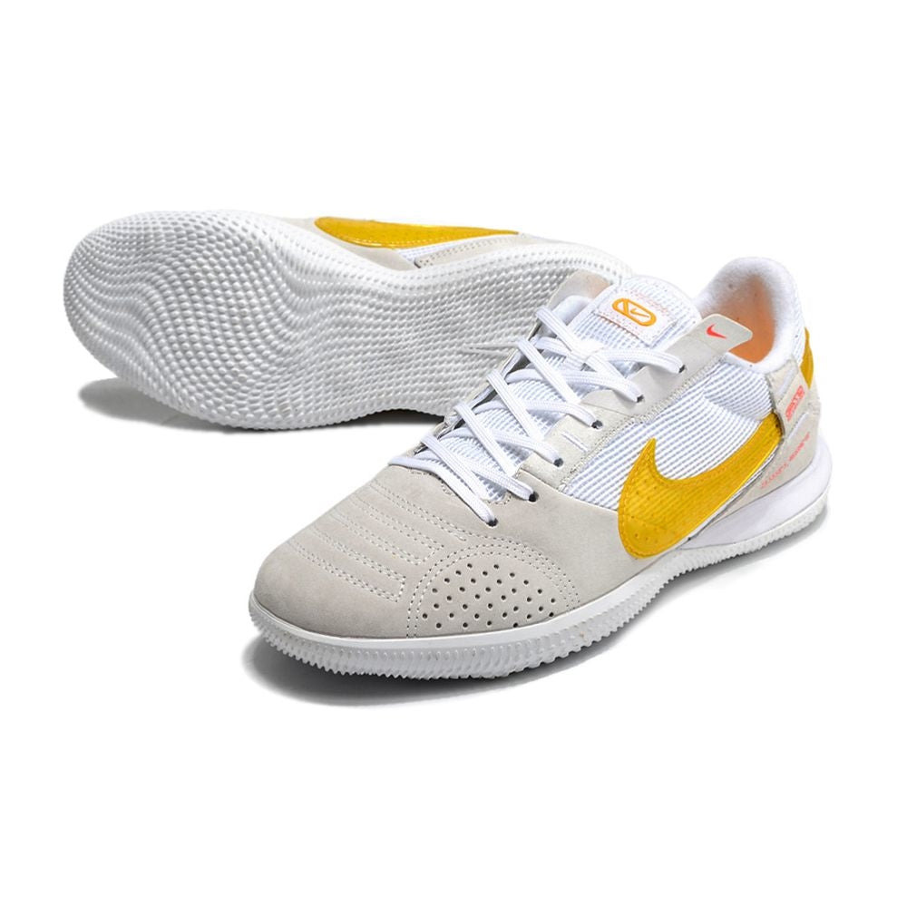Chuteira Futsal Nike StreetGato IC Branca e Amarela