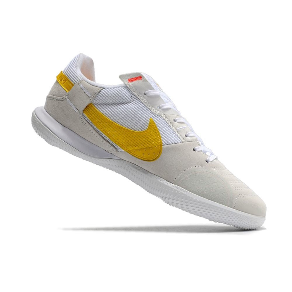 Chuteira Futsal Nike StreetGato IC Branca e Amarela