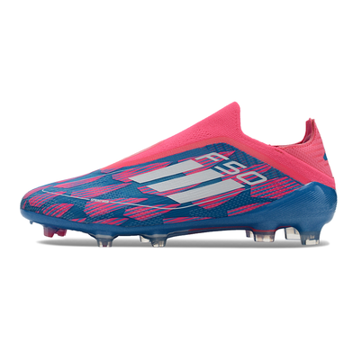 Chuteira Campo Adidas F50 LL FG Rosa, Azul e Branco 