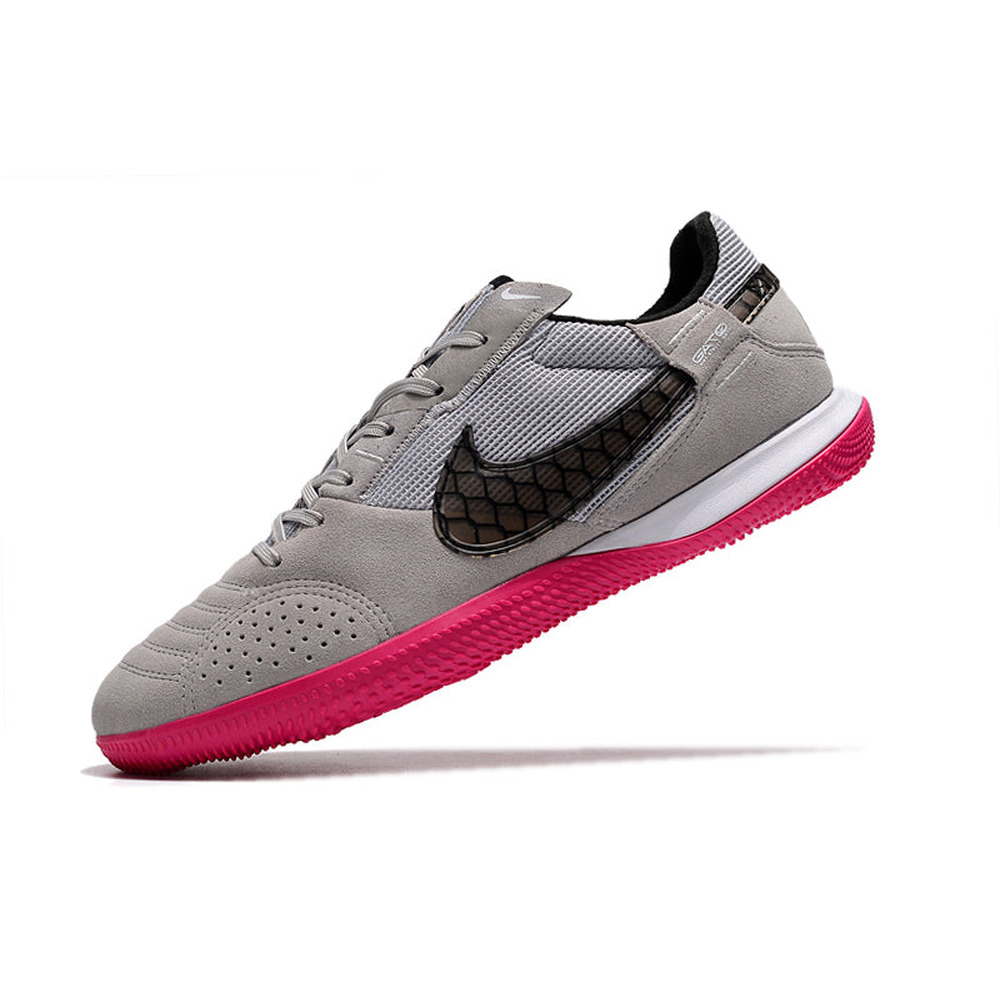 Chuteira Futsal Nike StreetGato IC Cinza e Rosa