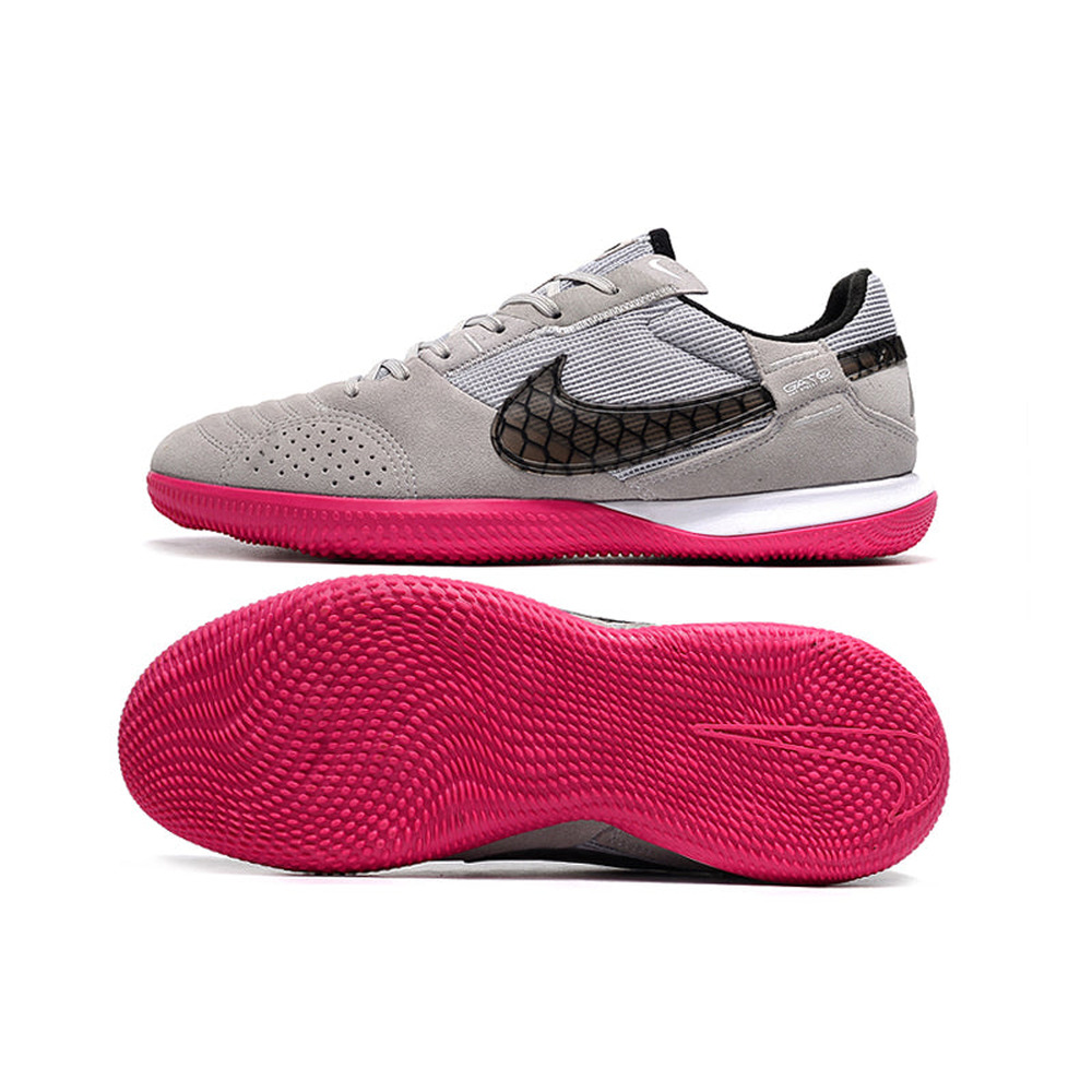 Chuteira Futsal Nike StreetGato IC Cinza e Rosa