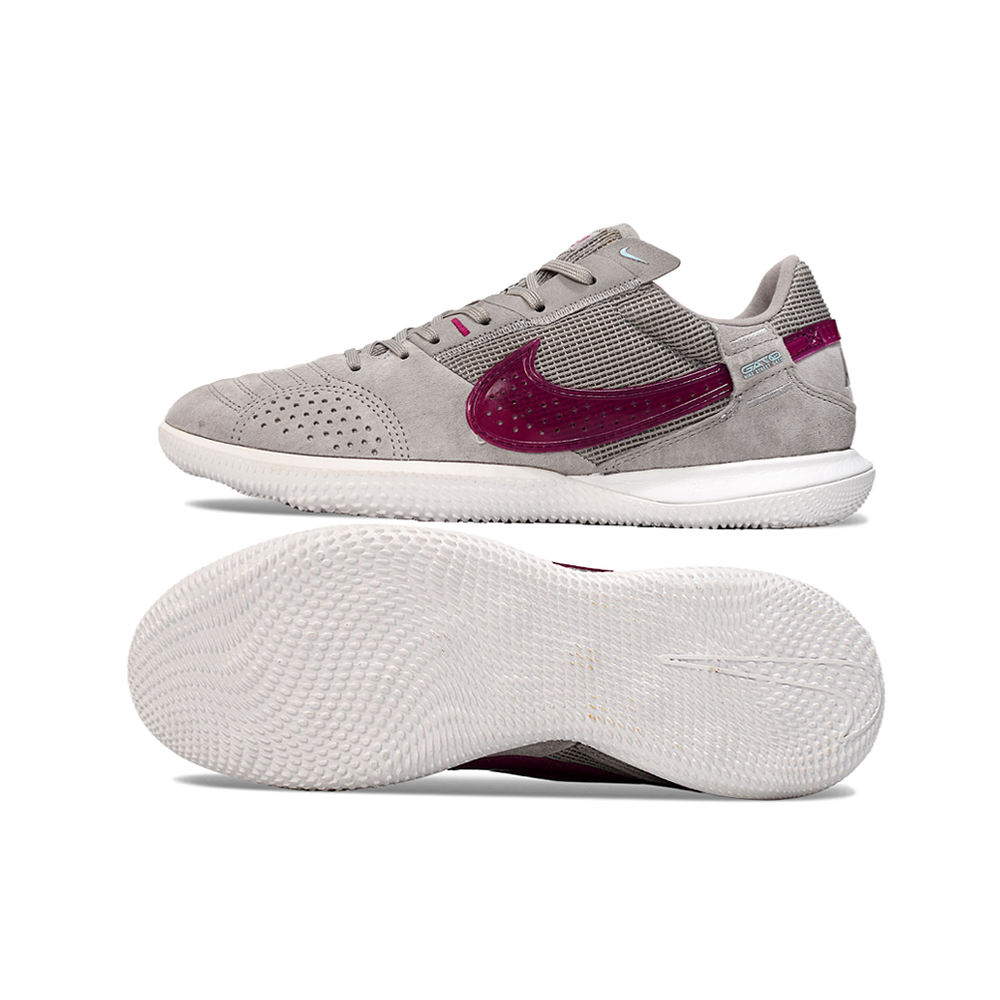 Chuteira Futsal Nike StreetGato IC Cinza e Roxo
