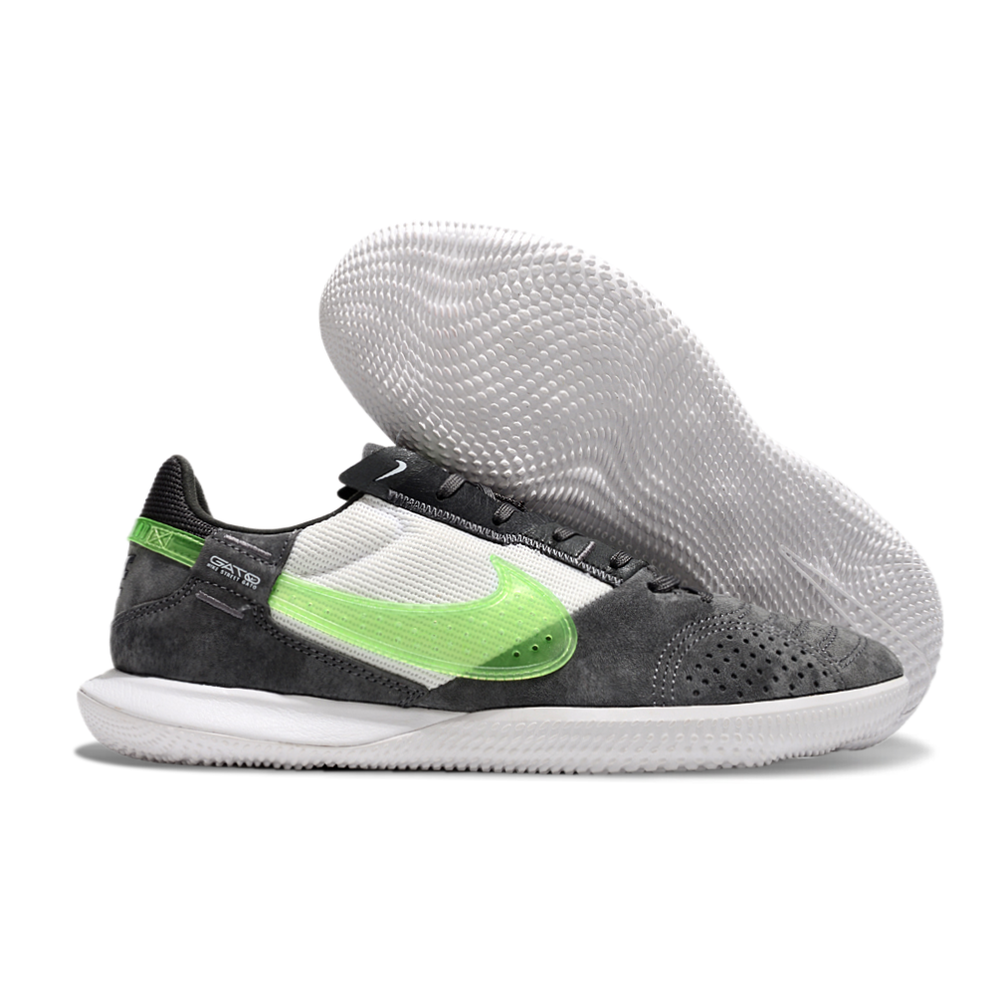 Chuteira Futsal Nike StreetGato IC Cinza e Verde