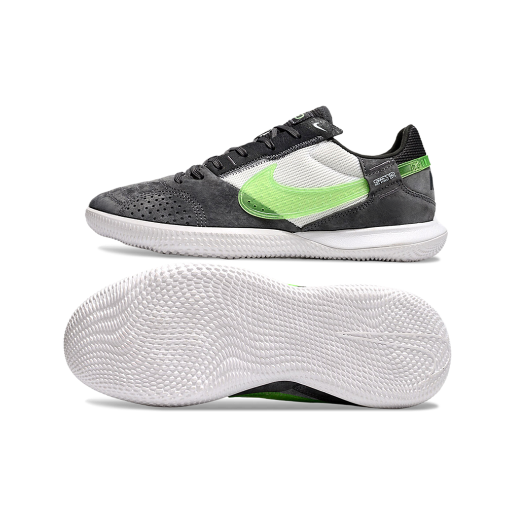 Chuteira Futsal Nike StreetGato IC Cinza e Verde