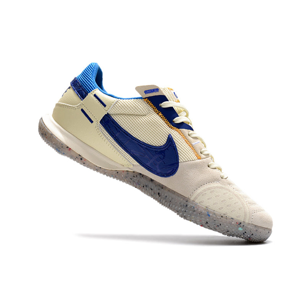 Chuteira Futsal Nike StreetGato IC Cinza, Bege e Azul