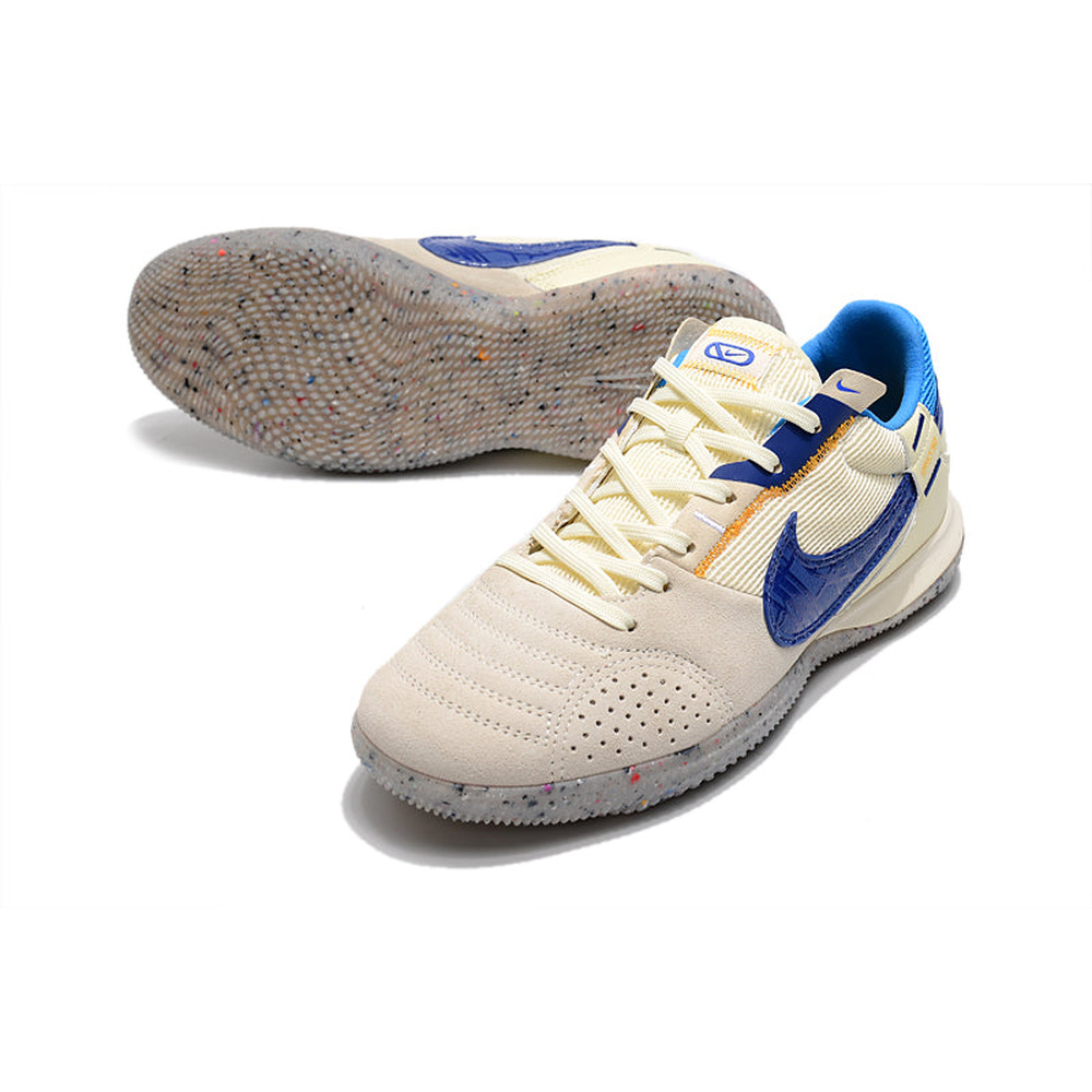 Chuteira Futsal Nike StreetGato IC Cinza, Bege e Azul