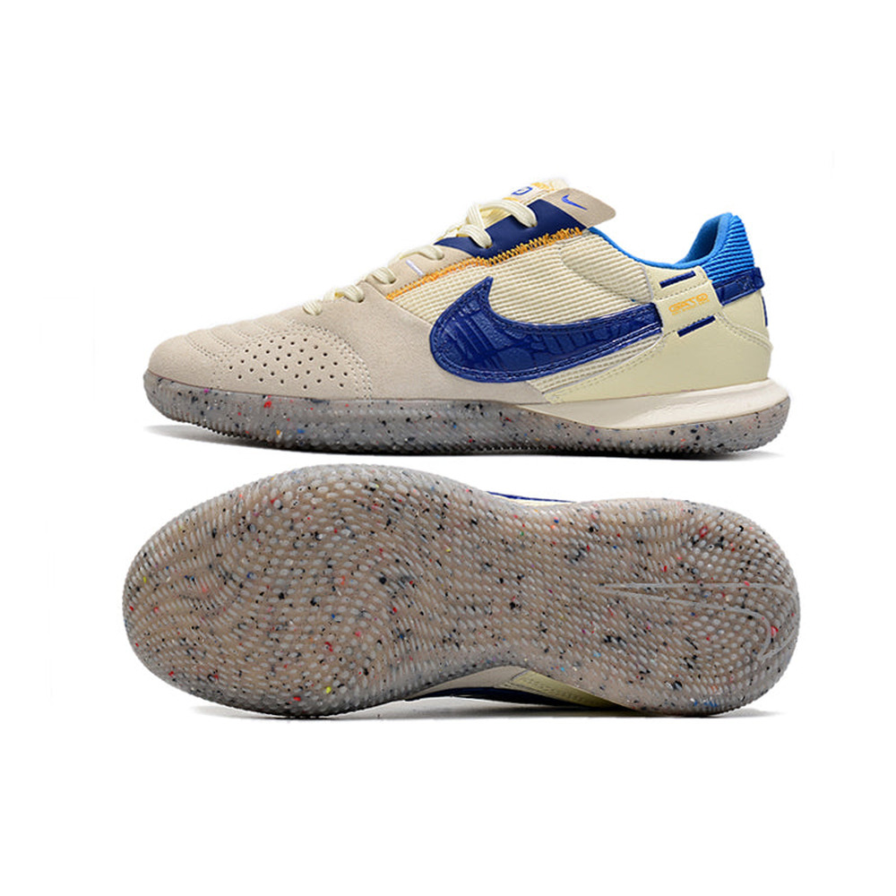 Chuteira Futsal Nike StreetGato IC Cinza, Bege e Azul