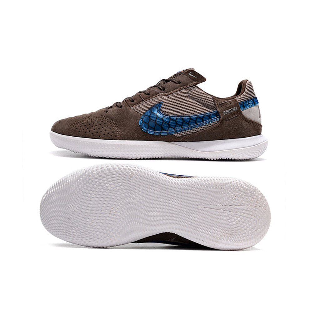 Chuteira Futsal Nike StreetGato IC Marrom e Azul