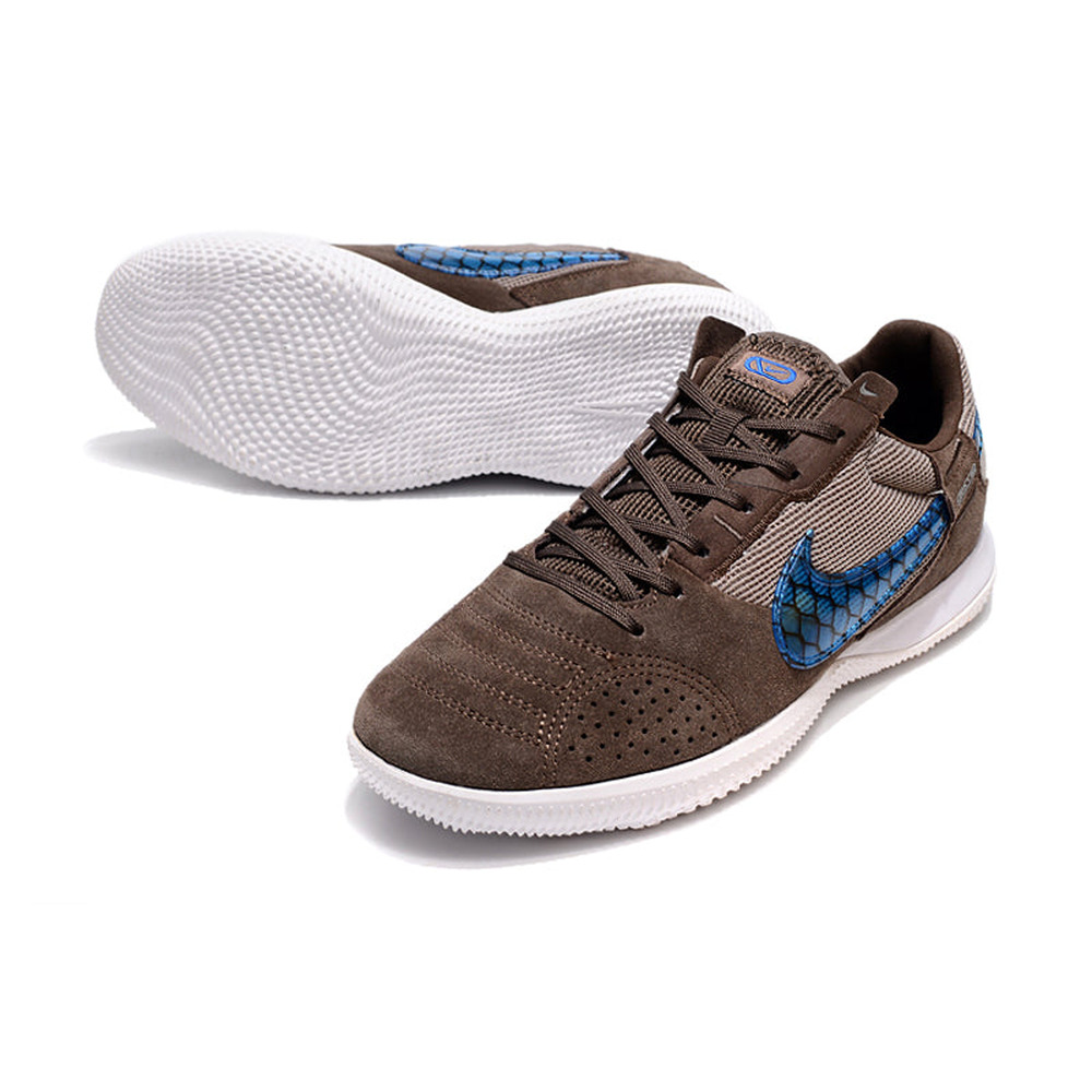Chuteira Futsal Nike StreetGato IC Marrom e Azul