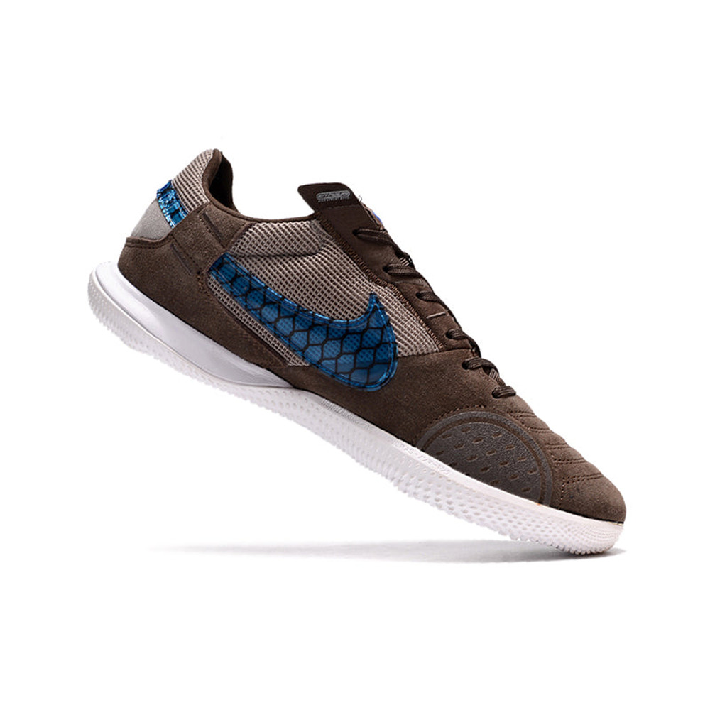 Chuteira Futsal Nike StreetGato IC Marrom e Azul