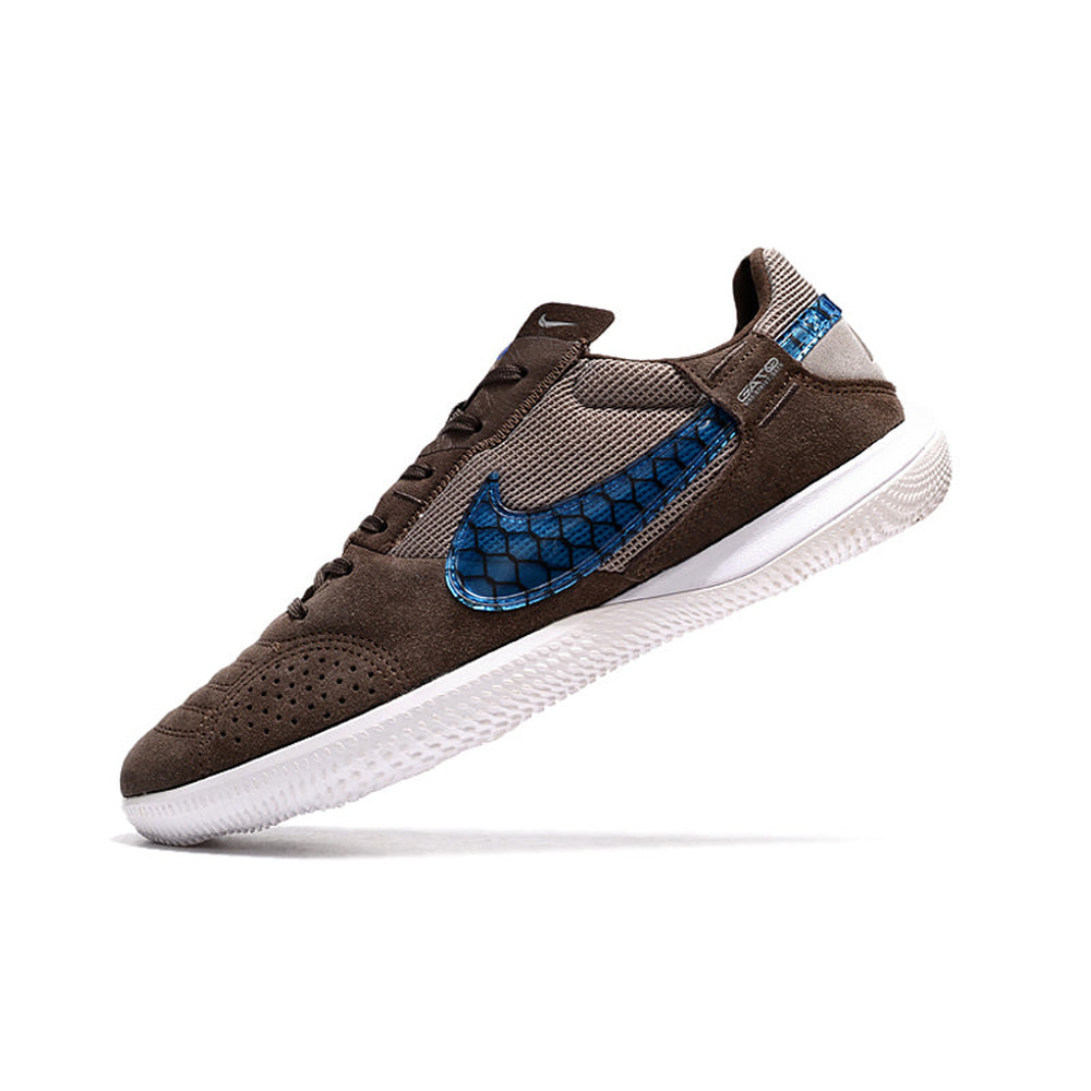 Chuteira Futsal Nike StreetGato IC Marrom e Azul