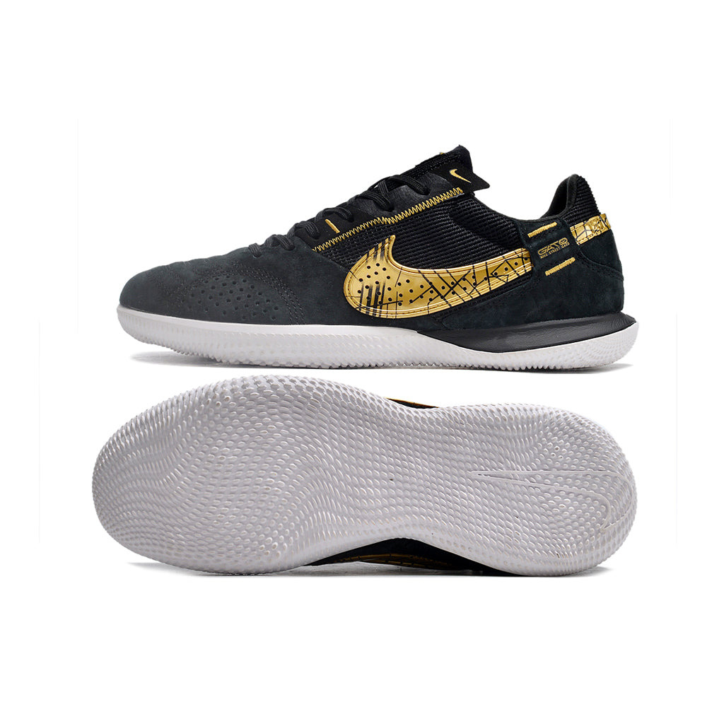 Chuteira Futsal Nike StreetGato IC Preta e Dourada