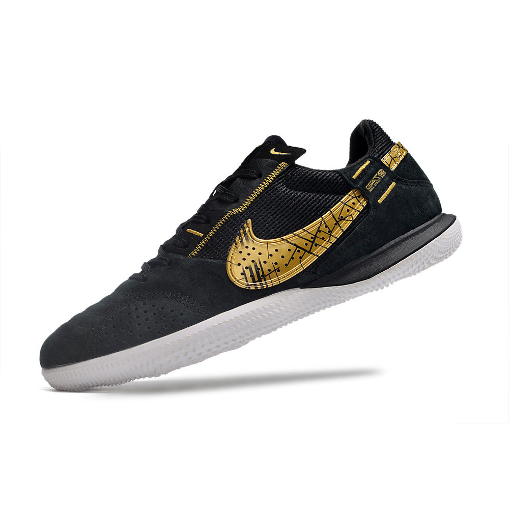 Chuteira Futsal Nike StreetGato IC Preta e Dourada