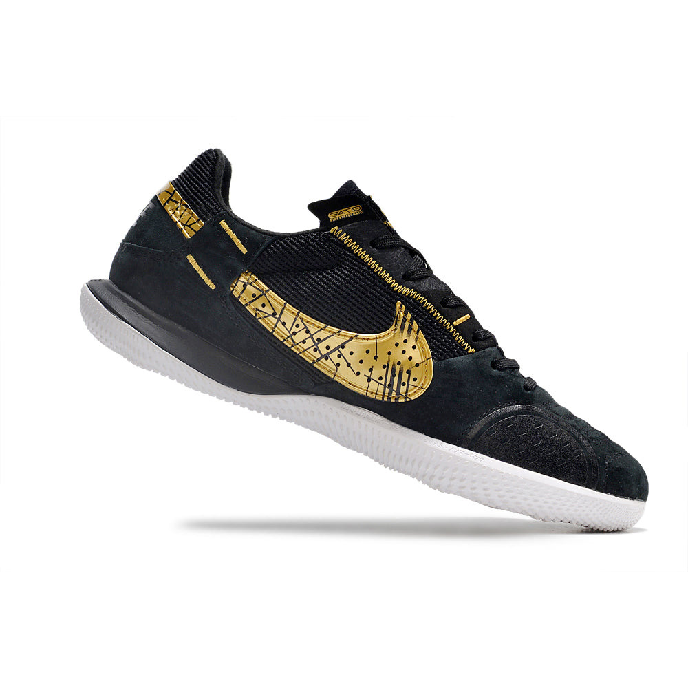 Chuteira Futsal Nike StreetGato IC Preta e Dourada