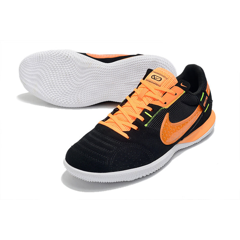 Chuteira Futsal Nike StreetGato IC Preta e Laranja