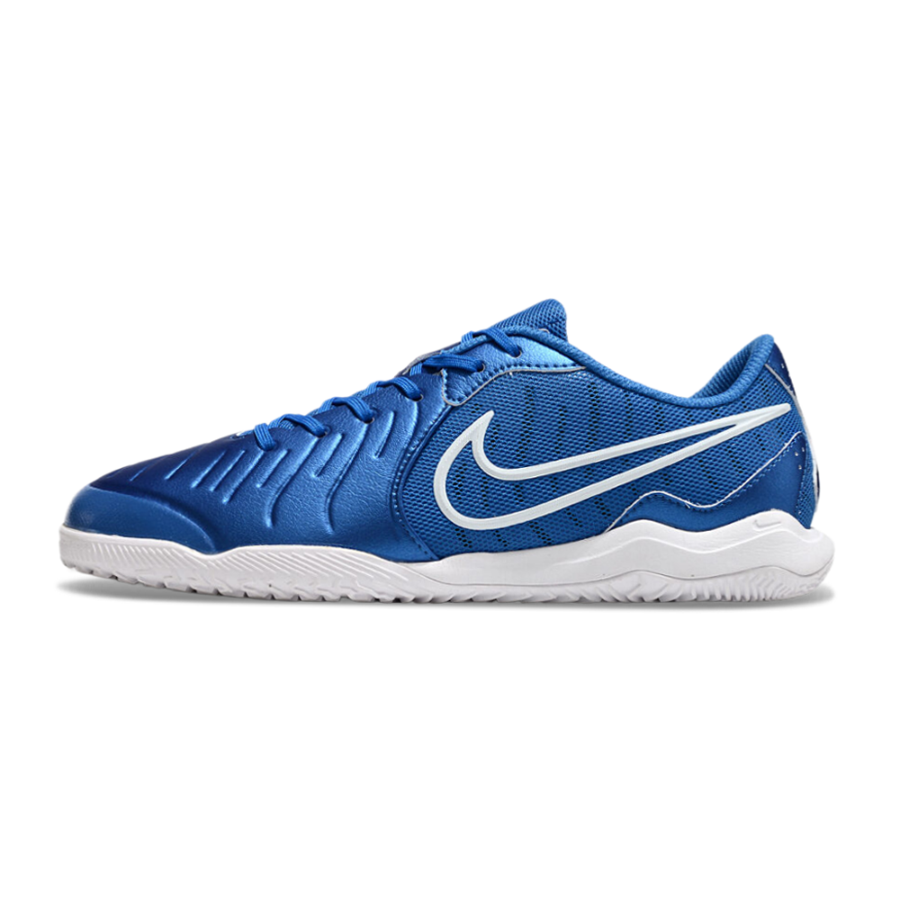 Chuteira Futsal Nike Tiempo Legend 10 Academy IC Azul e Branco 