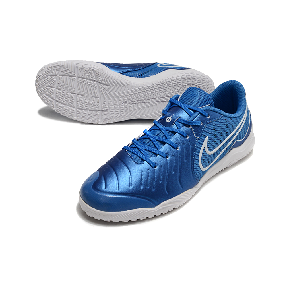 Chuteira Futsal Nike Tiempo Legend 10 Academy IC Azul e Branco 