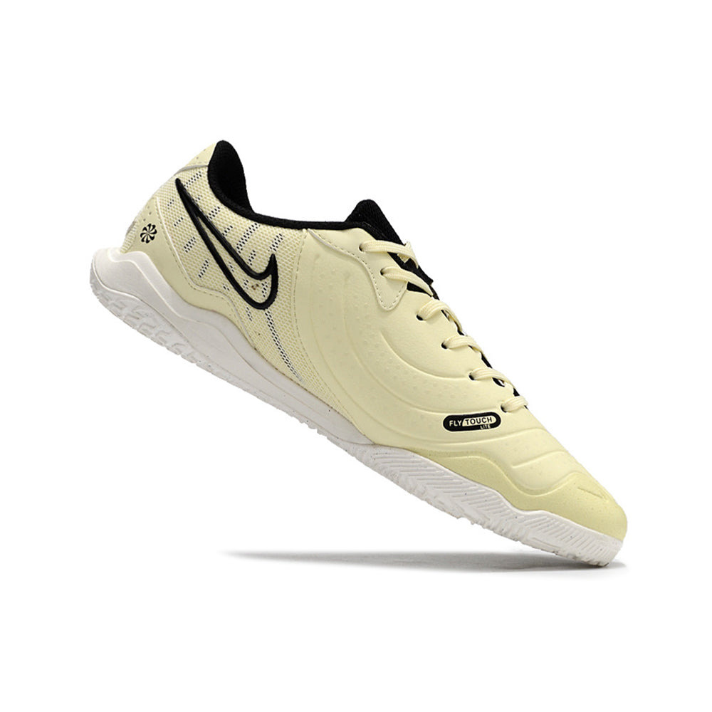 Chuteira Futsal Nike Tiempo Legend 10 Academy IC Bege e Branca 