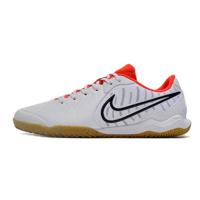 Chuteira Futsal Nike Tiempo Legend 10 Academy IC Branca e Vermelha 