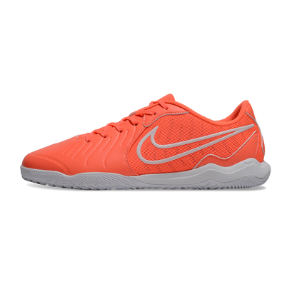 Chuteira Futsal Nike Tiempo Legend 10 Academy IC Laranja e Branco