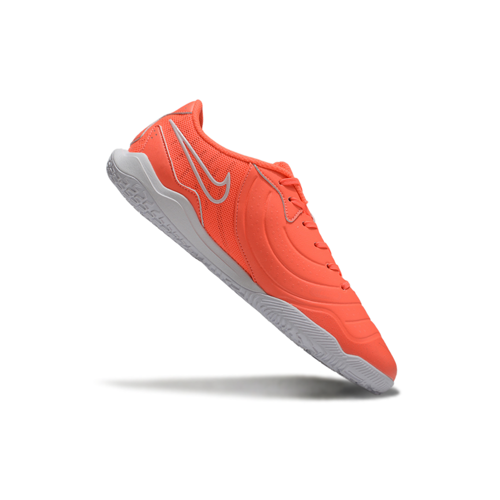 Chuteira Futsal Nike Tiempo Legend 10 Academy IC Laranja e Branco
