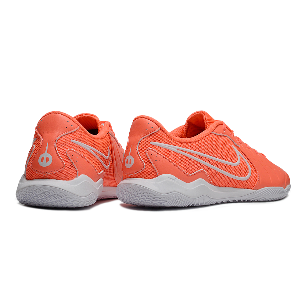 Chuteira Futsal Nike Tiempo Legend 10 Academy IC Laranja e Branco