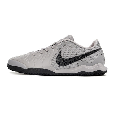 Chuteira Futsal Nike Tiempo Legend 10 Academy IC Prata e Preto 