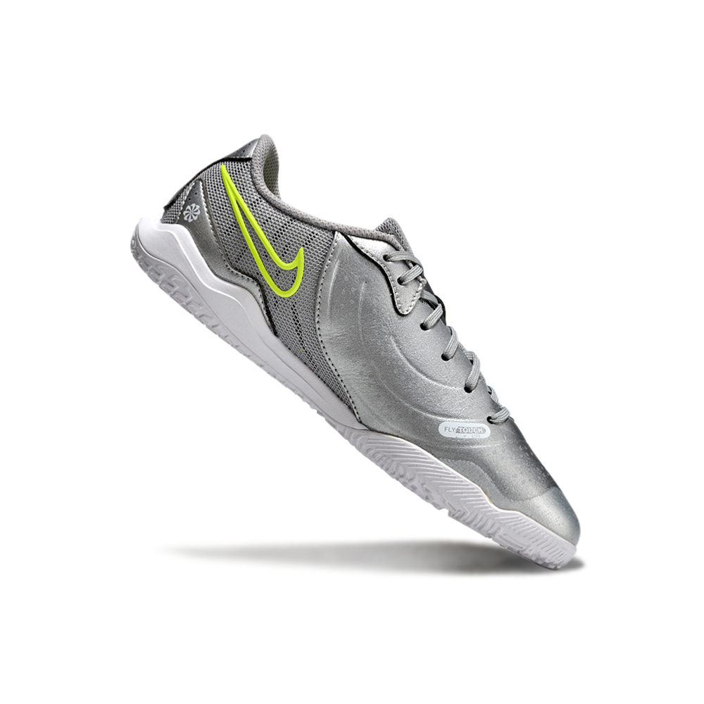 Chuteira Futsal Nike Tiempo Legend 10 Academy IC Prata e Verde