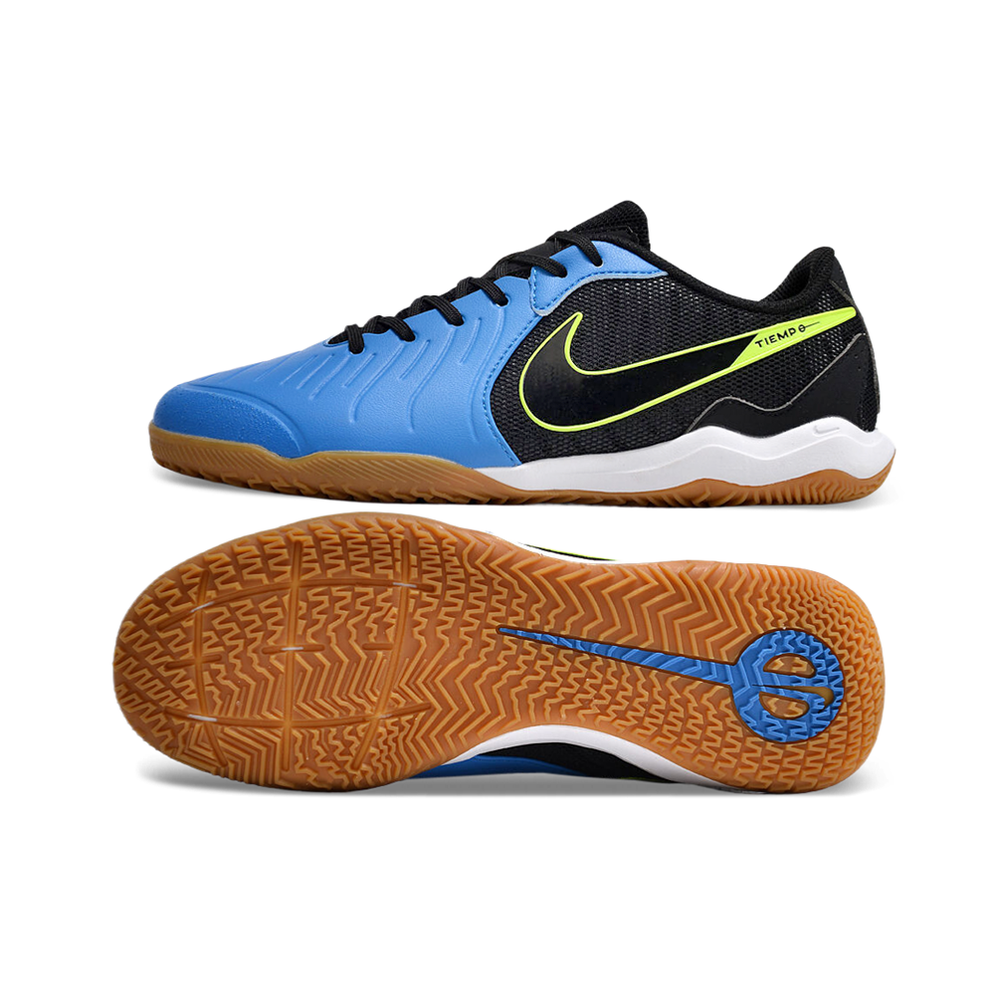 Chuteira Futsal Nike Tiempo Legend 10 Academy IC Preta e Azul