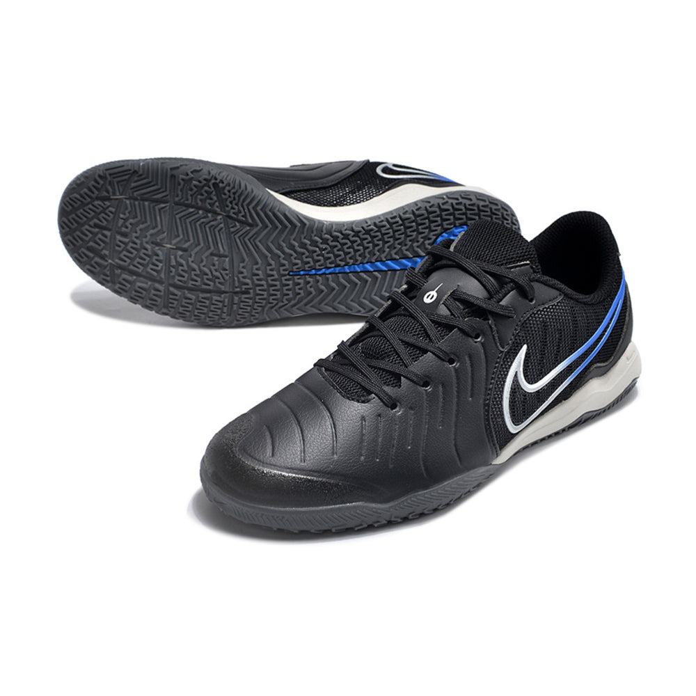 Chuteira Futsal Nike Tiempo Legend 10 Academy IC Preta e Azul 