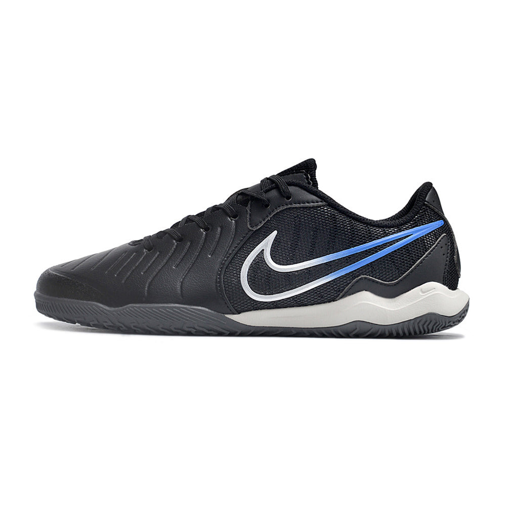 Chuteira Futsal Nike Tiempo Legend 10 Academy IC Preta e Azul 