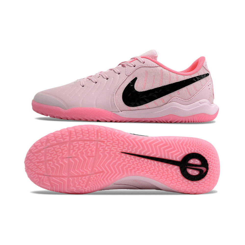Chuteira Futsal Nike Tiempo Legend 10 Academy IC Rosa e Preto 