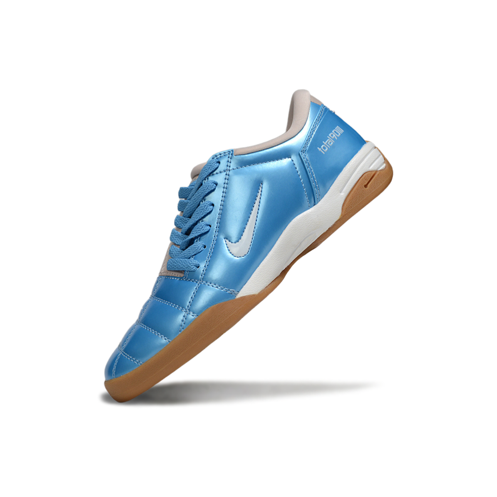 Chuteira Futsal Nike Total 90 IC Azul e Bege