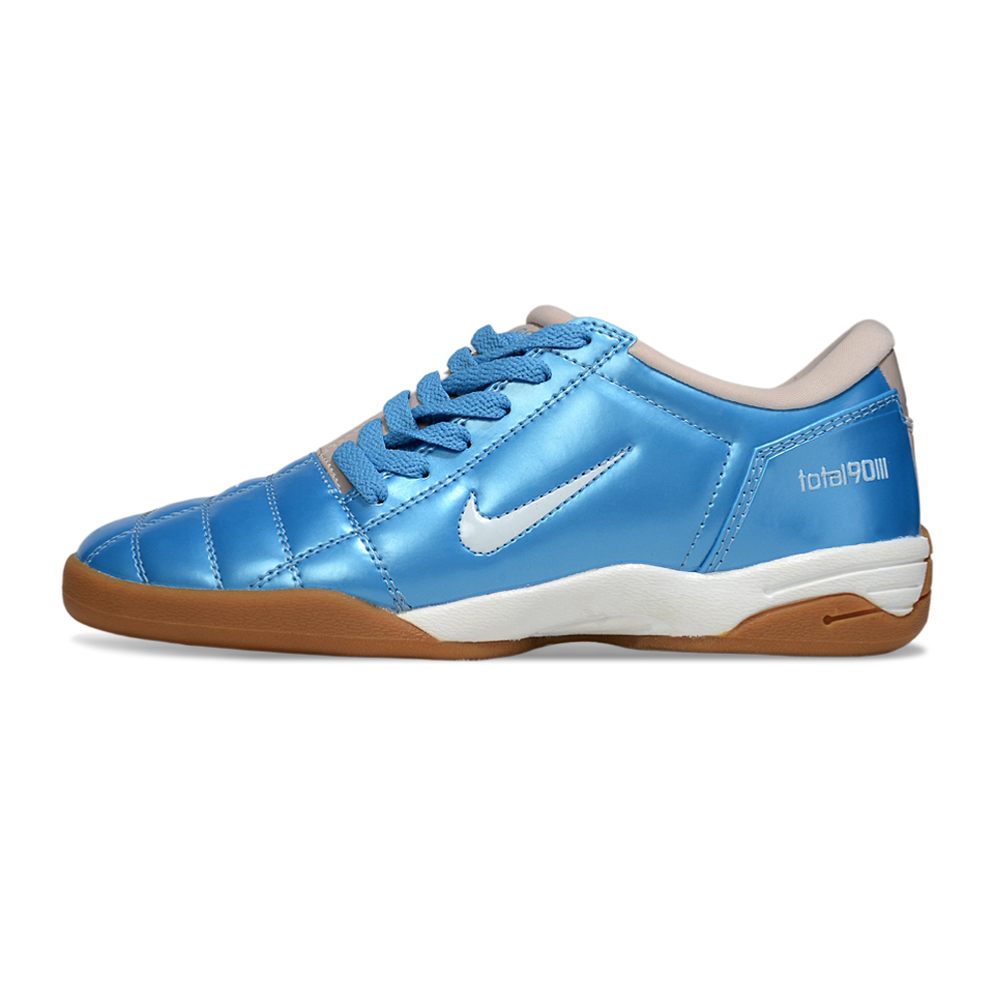 Chuteira Futsal Nike Total 90 IC Azul e Bege