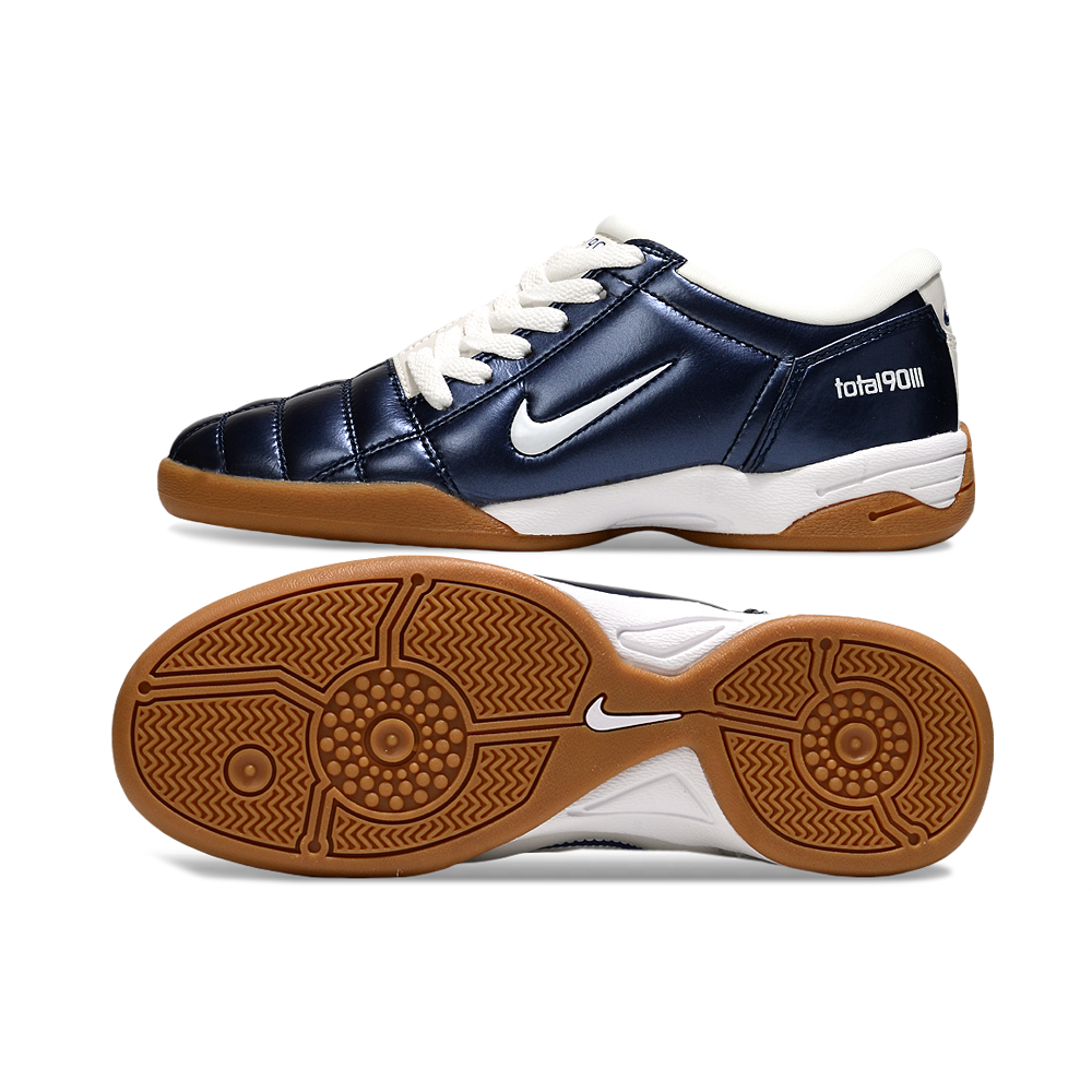 Chuteira Futsal Nike Total 90 IC Azul e Branco