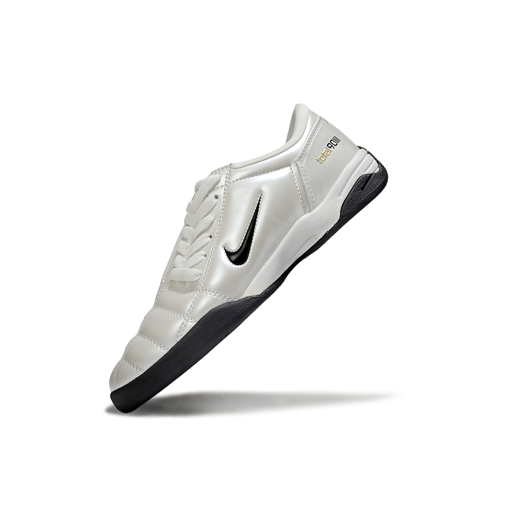 Chuteira Futsal Nike Total 90 IC Branco e Preto