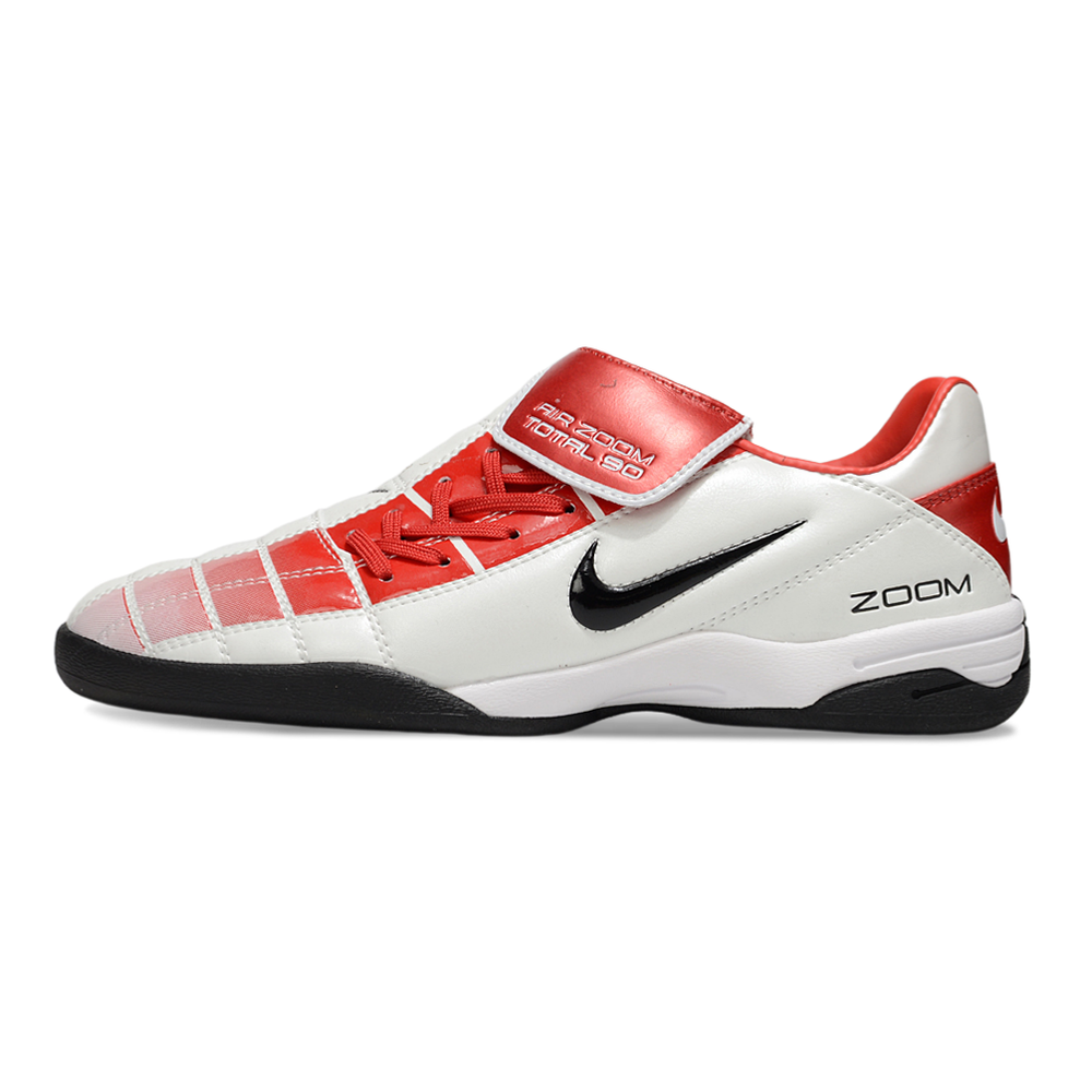 Chuteira Futsal Nike Total 90 IC Branco e Vermelho