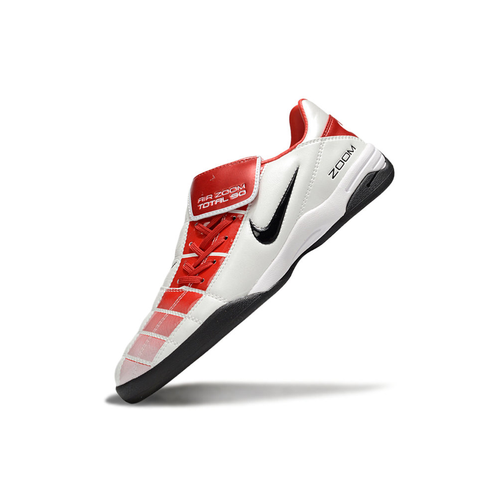 Chuteira Futsal Nike Total 90 IC Branco e Vermelho